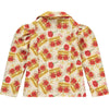 AW23 ADee CLIO Red & Gold Crown Print Blazer Jacket