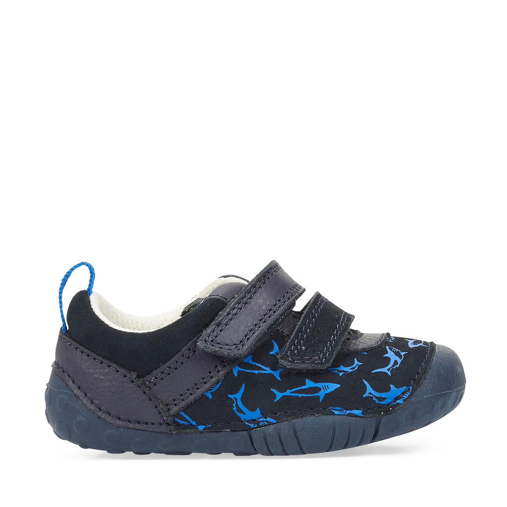 Start-Rite LITTLE FIN Navy Pre-Walker Shoes