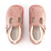 Start-Rite BABY BUBBLE Dusty Coral Glitter Suede Pre-Walker Shoes