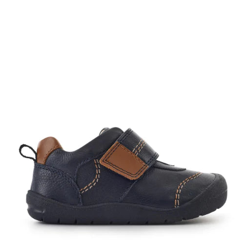 Start-Rite FOOTPRINT Navy Leather Shoes