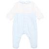 AW24 Emile Et Rose HERBIE Pale Blue & White Teddy Bear Babygrow