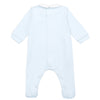 AW24 Emile Et Rose HENRY Pale Blue & White Teddy Bear Babygrow With Hat