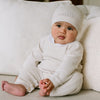 AW24 Emile Et Rose HARLEY Beige & White Knit All In One With Hat