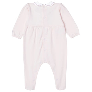 AW24 Emile Et Rose HONEY Pale Pink & White Bunny Babygrow