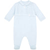 SS25 Emile Et Rose JIMMY Pale Blue Pleated Buttons Babygrow