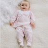 AW24 Emile Et Rose HAZEL Pale Pink & White Velour Bunny Trouser Set