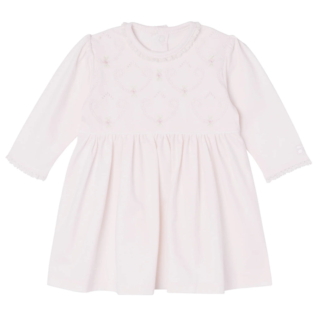 AW24 Emile Et Rose HANNAH Pale Pink Floral Embroidered Dress