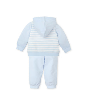 AW24 Tutto Piccolo Blue & White Stripe Hoody Tracksuit