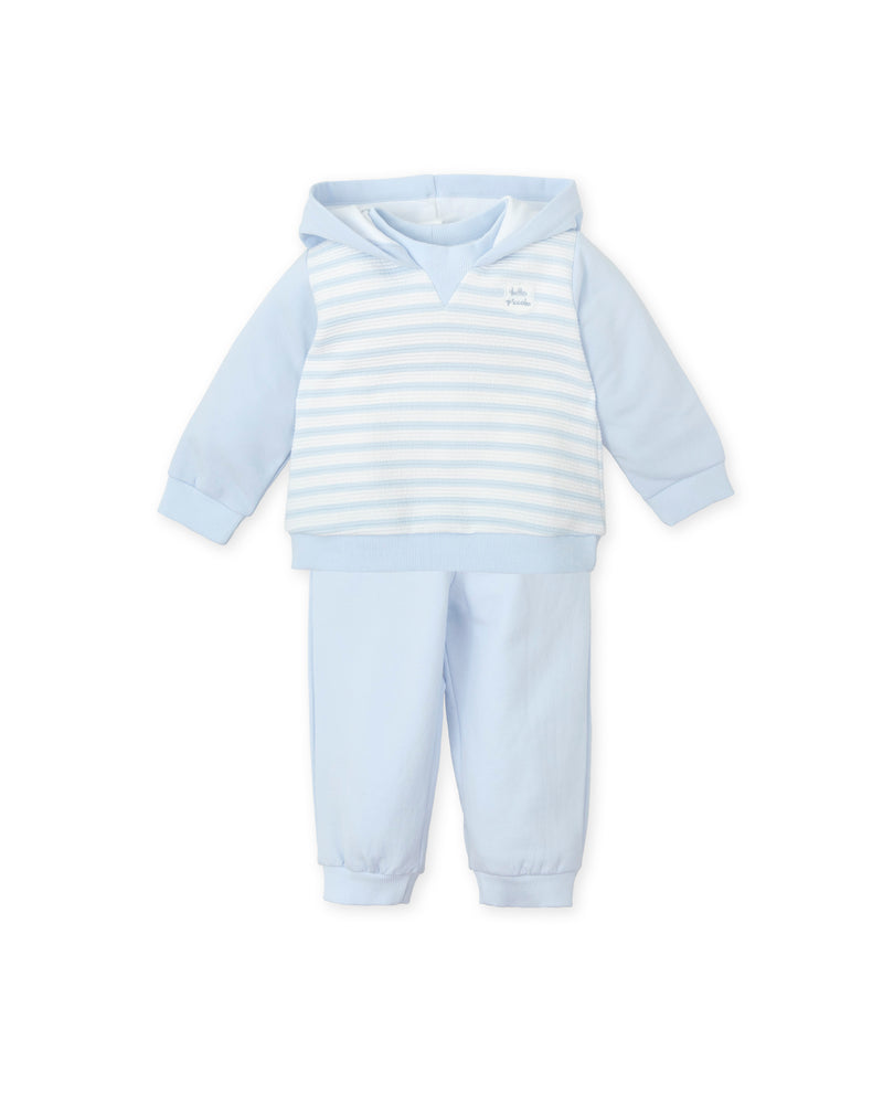 AW24 Tutto Piccolo Blue & White Stripe Hoody Tracksuit