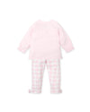 AW24 Tutto Piccolo Pink Grey & White Check Pocket Bow Legging Set