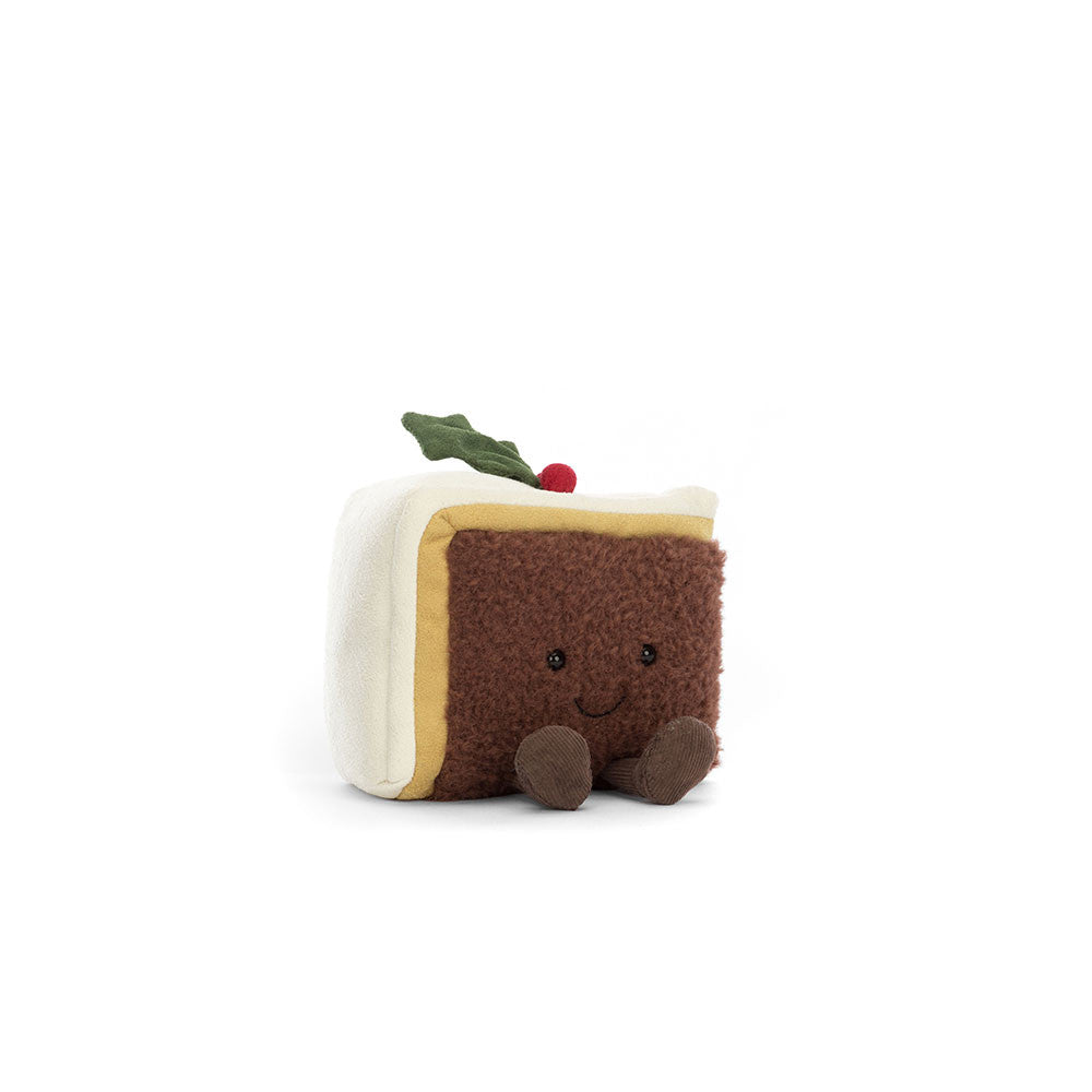 Jellycat Christmas Amuseable Slice Of Christmas Cake Soft Toy