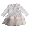 AW24 Bimbalo Pink Heart Bead Frill Dress