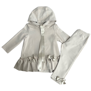 AW24 Bimbalo Beige Logo Bow Frill Hoody Tracksuit