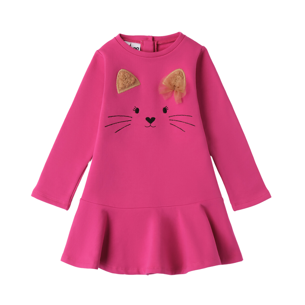 AW24 iDO Fuchsia Pink Cat Dress