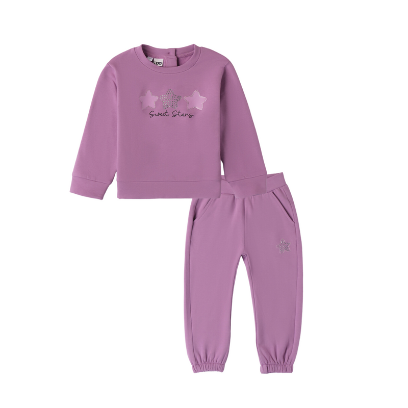 AW24 iDO Purple 'Sweet Stars' Tracksuit