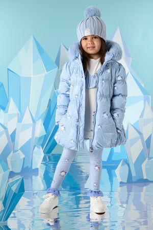 AW24 ADee POLLY Iced Blue Diamond Print Jacket