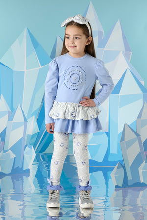 AW24 ADee PAMELA Iced Blue Adee On Ice Legging Set