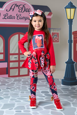 AW24 ADee REESE Red Stamp Legging Set