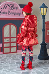 AW24 ADee RIHANON Red Glitter Bow Jacket