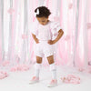 SS25 ADee COCO Pink Frill Logo Shorts Set