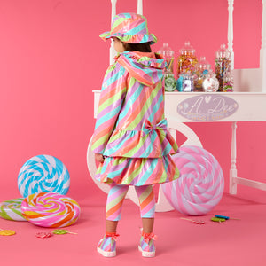 SS25 ADee DAPHNE Multicoloured Striped Raincoat