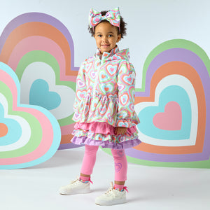 SS25 ADee EMELYE Multicoloured Heart Print Jacket