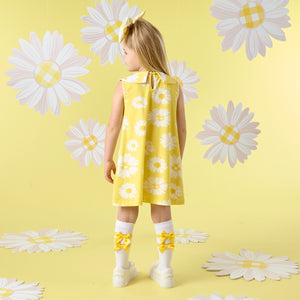 SS25 ADee DOTTIE White & Yellow Daisy Print Dress