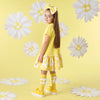 SS25 ADee DOVE White & Yellow Daisy Drop Waist Dress