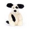 Jellycat Bashful Black & Cream Puppy Medium Soft Toy