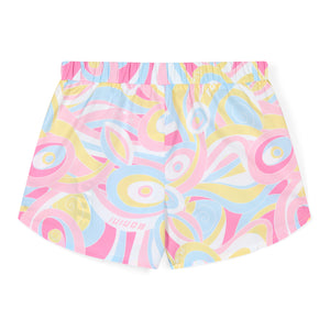 SS25 Bonini SPARK Multicoloured Swirl Print Sport Shorts