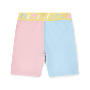 SS25 Bonini SPIN Multicoloured Colour Block Logo Cycling Shorts