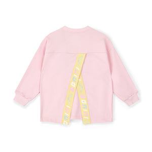 SS25 Bonini GROOVE Pink Multicoloured Swirl Logo Sweatshirt