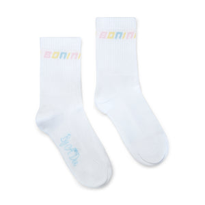 SS25 Bonini TWIRL White Sport Socks