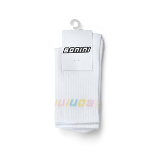 SS25 Bonini TWIRL White Sport Socks