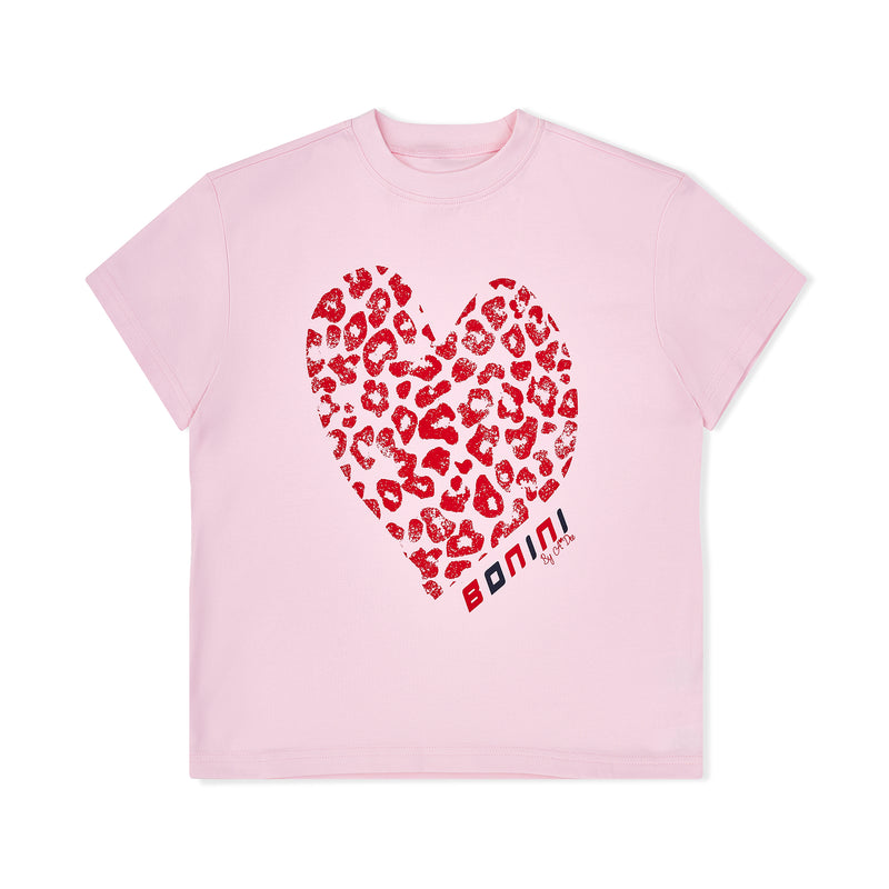 AW24 Bonini DYNAMIC Pink Heart Oversized Tee