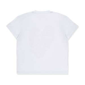 AW24 Bonini DYNAMIC White Heart Oversized Tee