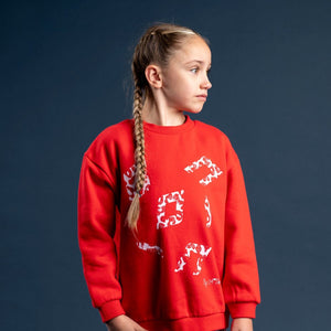 AW24 Bonini VICTORY Red Letter Print Sweatshirt