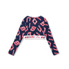 AW24 Bonini POWER Navy Blue Letter Print Sport Top