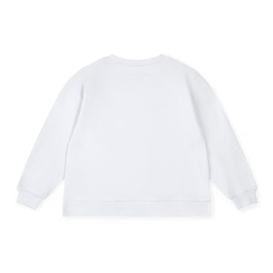 SS25 Bonini ASPIRE White & Hot Pink Logo Sweatshirt