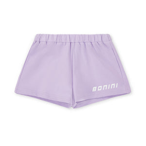 SS25 Bonini ASPIRE Lilac & White Logo Sweat Shorts