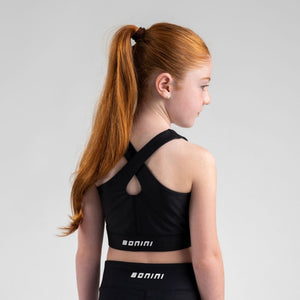 AW24 Bonini ASPIRE Black Crop Sport Top