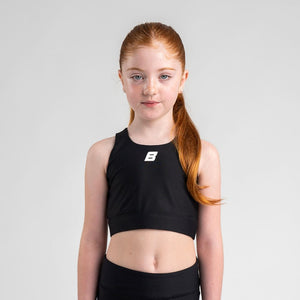 Bonini Core ASPIRE Black Crop Sport Top