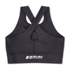 AW24 Bonini ASPIRE Black Crop Sport Top