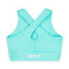 SS25 Bonini ASPIRE Mint & White Logo Crop Sport Top