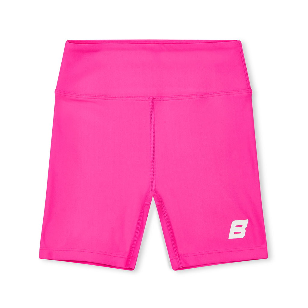 SS25 Bonini ASPIRE Hot Pink & White Logo Cycling Shorts