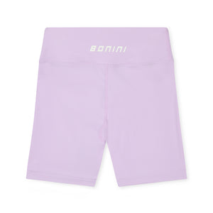 SS25 Bonini ASPIRE Lilac & White Logo Cycling Shorts