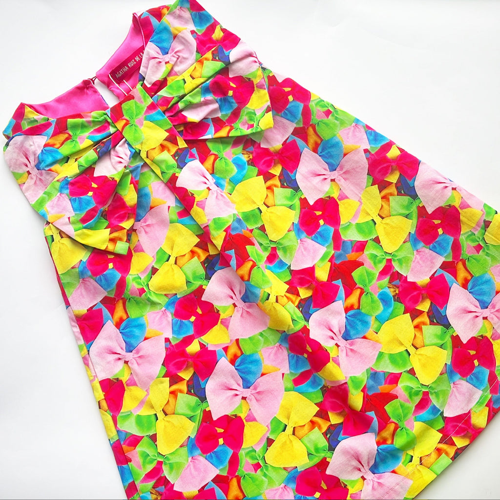 SS25 Agatha Ruiz De La Prada Junior Multicoloured Bows Dress