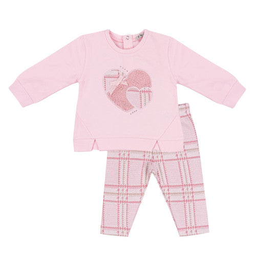 AW24 EMC Pink Hearts Bow Legging Set