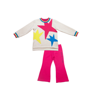 AW24 Agatha Ruiz De La Prada Multicoloured Stars Logo Flare Tracksuit