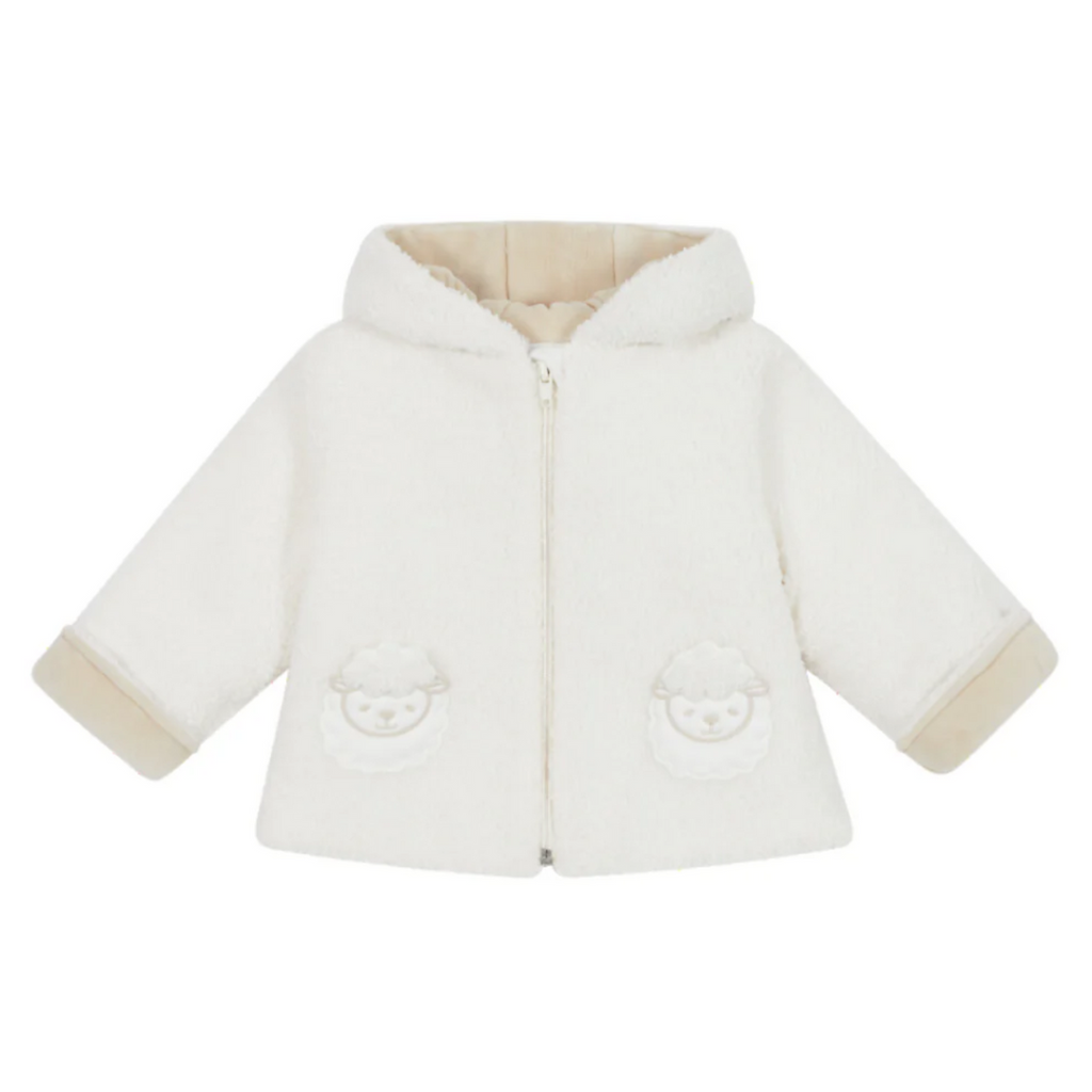 AW24 Deolinda White Sheep Hooded Jacket